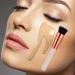 Rose Vanilla Make Up Brush Foundation Kabuki Flat Top - Perfect For Blending Liquid Cream or Flawless Powder Cosmetics - Buffing Stippling Concealer - Premium Quality Synthetic Dense Bristles! - Buy Online on GoSupps.com