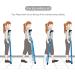 VejiA Walking Stick Portable Underarm Crutches Ergonomic Crutches Underarm Cruciform Fracture Medical Height Adjustable Antislip Adult Children Disabled Stick Arm Alloy Increased Antislip Mat - Buy Online on GoSupps.com