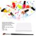 Nail Art Mixing Paper L Size One Piece Dual Sided Manicure Cosmetic Mixing Paper Pad with Angle Brush - Buy Online on GoSupps.com