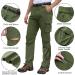 Men's Waterproof Quick Dry Hiking Pants - Lightweight Outdoor Fishing Work Pants 34 Army Green - Buy Online on GoSupps.com