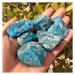 Natural Crystal Rough 500g Natural Apatite Rough Stones Blue Crystal Phosphorite for Yoga Gifts Natural Stones and Minerals