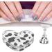 Nail Practice Holder Free DIY Manicure Tool Nail Display Stand Cow Texture Fade Resistant for Nail Artists for Home for Salon (Sliver) - Buy Online on GoSupps.com