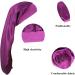 Firtink 3 Pcs Long Satin Bonnet Sleep Cap Set for Natural Hair - Black, Navy, Purple - Wide Elastic Band for Women - Extra Large Silk Bonnet for Night Sleep - Buy Online on GoSupps.com