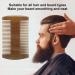 Double-Sided Wooden Lice Comb | Wide & Fine Teeth for Louse Removal & Beard Grooming - Perfect for Men - Buy Online on GoSupps.com