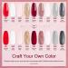 Lavender Violets 19 Pcs Gel Polish Starter Kit with LED Nail Lamp - Winter White, Grey, Christmas Red & Gold Glitter - Soak Off UV Base, Matte Top Coat, Nail File, Sticker - Manicure Tool Set for Dinner Date - Buy Online on GoSupps.com