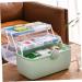 ULTECHNOVO Box Multi-layer Medicine Box Storage Bin with Lid First Aid Container Portable First Aid Kit Multi-layer Storage Case Portable Medicine Case Medicine Storage Plastic Family Pack - Buy Online on GoSupps.com