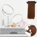 Blanketswarm Hair Extension Holder for Styling Hair Strands Hair Extension Display Hair Hanger er Tool for Holder Coloring and Blow Drying of Weft Clip In Tape in Extensions (Black) - Buy Online on GoSupps.com