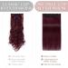 22 inch SEGO Clip in Hair Extension Human Hair One Piece #99J Wine Red 100% Remy Real Hairpieces for Women 3/4 Full Head Straight (55g) - Buy Online on GoSupps.com