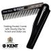 Kent 20T Black Graphite Handmade Folding Pocket Comb for Men - Fine Tooth Hair Comb for Grooming Hair and Beard - Made in England - Buy Online on GoSupps.com
