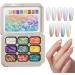 Nail Gel Palette | Gradient Gel for Paint - Palette of 9 Colors Paint Accessories for Women and Girls Nail Manicure Design for Creative Artistic Expression - Buy Online on GoSupps.com