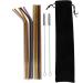 Plumflex Reusable Stainless Steel Straws 10 Extra Long 10.5inch Metal Drinking Straws with 2 Brushes and Carry Bag Environment- for 20/30oz Tumblers Beverage  - Buy Online on GoSupps.com