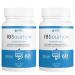 IBSolution - Digestive Health Supplement Gas Bloating Diarrhea Constipation Relief Abdominal Pain With Psyllium Promote Regularity Supports Gut Health Made in USA - 60 Vegan Capsules 2-Pack