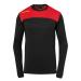 Kempa Herren Emotion 2.0 Langarmshirt Herren Longsleeve L Schwarz/Rot/Gelb