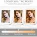 DTBG 10X Magnifying Travel Makeup Mirror with Dimmable LED Light - USB Rechargeable Portable Cosmetic Mirror for Women (White) - Buy Online on GoSupps.com