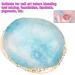Resin Stone Manicure Palette Gilded Edge Nail Art Pallet Nail Art Mixing Palette Nail Art Paint Palette for Lipstick Pigment Mixing(Blue) - Buy Online on GoSupps.com