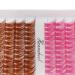 Colorful Cluster Lashes Extensions | Mixed Brown/Rose Red Individual False Eyelashes | 144 Clusters | Volume Eyelash Beauty Tools (12mm) - Shop Internationally - Buy Online on GoSupps.com