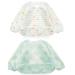 Little Dimsum Long Sleeves Toddler Weaning Bibs | Sleeved Baby Waterproof Feeding Coverall Set | Catching Food & Wipe Clean 6-36 Months(Turtle&Sun) Turtle & Sun