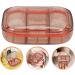 Healeved Travel Organizer Portable Case Medicine Dispenser 3 Compartments Small Case for Pocket Purse Daily Medicine Holder Container Red - Buy Online on GoSupps.com