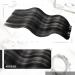 Moresoo Balayage Black Silver Clip in Human Hair Extensions | Ombre 24 Inch 7 Pieces/120g - Buy Online on GoSupps.com