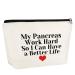 Diabetes Awareness Gift for Women Diabetes Support Gift for Female Patients Makeup Bag Motivational Gift for Diabetics Pancreas Themed Gift for Friends Women Sister Diabetic Emergency Bag Travel Pouch