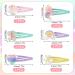 6 Pairs Multi-Colored Hair Clips for Girls - Mermaid Butterfly Rainbow & Flower Accessories | Perfect Birthday Party Gift - 12 Pack - Buy Online on GoSupps.com