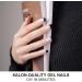 DANNI & TONI Monochrome Gel Nail Wraps - 28 Salon-Quality Stickers for French Manicure - Self-Adhesive & Semi Cured - Buy Online on GoSupps.com