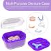 Argomax Denture Box - Dark Purple Prosthesis Storage Cleaning & Soaking Solution with Sieve | Durable & Stylish Dentistry Box - Buy Online on GoSupps.com