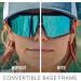Wildhorn Radke MTB Cycling Glasses - UV400 Sports Sunglasses for Men | 3 Interchangeable Lenses - Stealth Jetblack - Buy Online on GoSupps.com