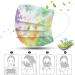 SDFRK 50-Piece Fashionable Adult Mouth Protection - 3-Layer Breathable Neckers Colorful Bandana Masks for Men & Women - Disposable Face Masks - Buy Online on GoSupps.com