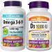 Webber Naturals Omega 3-6-9 Fish Oil 1 200 mg + Vitamin D3 1000 IU Bundle Omega 3-6-9 + Vitamin D3 1000 IU