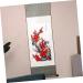 Cabilock Silk Chinese Painting Home Decor Chinese Wall Hanging Scroll Wall Art Wooden Office Household China - Buy Online on GoSupps.com