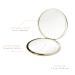 MI EL Gold Metal Magnifying Compact Mirror - Double Sided Handheld for Crisp Magnification. Ideal for Purses & Travel - Buy Online on GoSupps.com