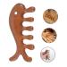 Frcolor 2-St Fish Shape Massage Comb | Comfortable Head & Skin Massage Tool | Gua Sha Wooden Hair Comb for Men & Women - Portable Massage Solution - Buy Online on GoSupps.com