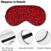 Buy Jaguar Leopard Print Sleep Mask for Women - Adjustable Eye Shades with Black Spots & Elastic Strap - Buy Online on GoSupps.com
