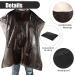 Pack of 100 Black Salon Capes - Disposable Waterproof Hair Dye Apron for Barber, Stylist, and Coloring - 51.2x36.2 Inch - Buy Online on GoSupps.com