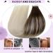 Shop Laavoo Invisible Tape Extensions - Real Remy Hair Balayage Blonde & Dark Brown Ombre - 50cm 50g 20pcs #4/60 | International Shipping Available - Buy Online on GoSupps.com