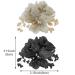 Crystal Flower Leaf Hair Ties - 4 Pcs Ponytail Holders with Rhinestone Scrunchies for Women and Girls - Buy Online on GoSupps.com
