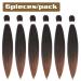 Ancient Lichenhaar Easy Braid - 30 Itch-Free Synthetic Hair Extensions (6 Pack) - Yaki Texture Crochet Braids (1B/30#) - International Shipping Available - Buy Online on GoSupps.com