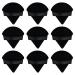Flytianmy 9Pcs Triangle Powder Puffs Face Makeup Puff for Body Loose Powder Beauty Makeup Tool Black 9pcs Black