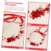 FRCOLOR Bridal Headpiece Wedding Headpiece Beaded Headbands Bridal Hair Accessories Hair Accessory for Women Red Headband Flower Headbands for Women Hair Bands Safflower Crystal Bride Girl - Buy Online on GoSupps.com