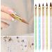 5 Pcs Round Sable Acrylic Design Nail Art UV Gel DIY Brush Pen Set - Sizes 2/4/6/8/10 - Buy Online on GoSupps.com