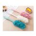 3 Pack Long Handle Bath Brush for Exfoliating Skin - Nylon Mesh & Soft Sponge - Men and Women - Blue, Pink, White - Buy Online on GoSupps.com