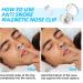 Silicone Magnetic Anti Snoring Nose Clip 6PCS - Stop Snoring for Quieter Sleep - White - Buy Online on GoSupps.com
