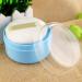 Shop Solustre 2-Piece Empty Powder Box Set - Blue Baby Powder & Talcum Container with Sponge | Ideal for Newborns Toddlers & Women - Buy Online on GoSupps.com