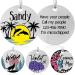 Colored dog brands with engraving personalized dog brand made of stainless steel engraved dog pendants with name animal brand for dogs and cats dog name signs for collar (dolphin)