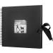 12x12 Inch Wedding Scrapbook Photo Album with 216 Photo Corners - 60 Pages, Black - Buy Online on GoSupps.com