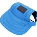 Blue Adjustable Baseball Cap for Dogs - Sun Protection Hat with Ear Holes for Outdoor Activities | Pet Cap for Little Dogs & Cats - Buy Online on GoSupps.com