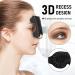 3D Contoured Eye Mask for Sleeping | No Pressure Adjustable Strap Lightweight & Breathable Black Sleep Mask for Travel & Home - Buy Online on GoSupps.com