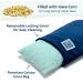 Iowa Corn Baby Mini Heating Pad - Reusable Cold Pack - Weighted for Soreness - 4x8 - 1 lb - Oasis Blue - Buy Online on GoSupps.com