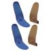 Healeved 2 Pairs Insole Orthopedic Sneakers Tan Sneakers Orthopedic Insoles Plantar Fasciitis Arch Support Sports Shoes Absorption Insoles Training Insoles Elastic Insoles Blush As Shown 25.5X8.2X2.3cm